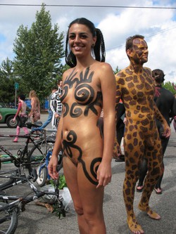 The parade of naked people, photos