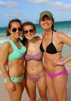 Sweet Sarah and friends in bikini